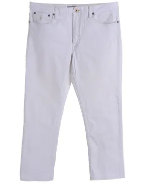 Reworked White Wash Jeans - W33