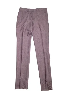 Robert Graham Mens Delave Slim Fit Linen Suit Dress Pants Waist 33 Purple