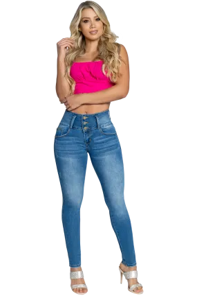 Sahara Jeans 62306 - High Rise Skinny Push Up Jeans
