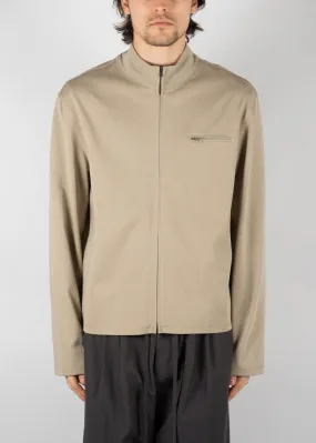 Slim Fit Pocket Jumper Beige