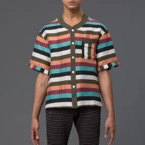 Striped Beach Short Sleeve Shirt