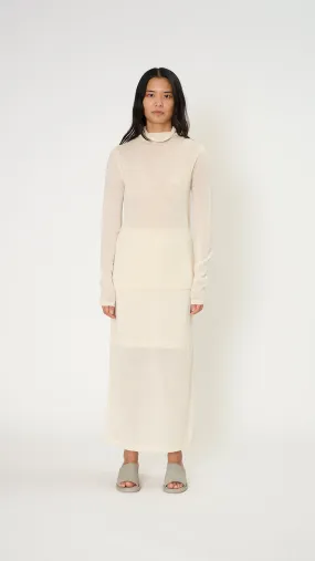 Super Fine Funnel Top in Raw White