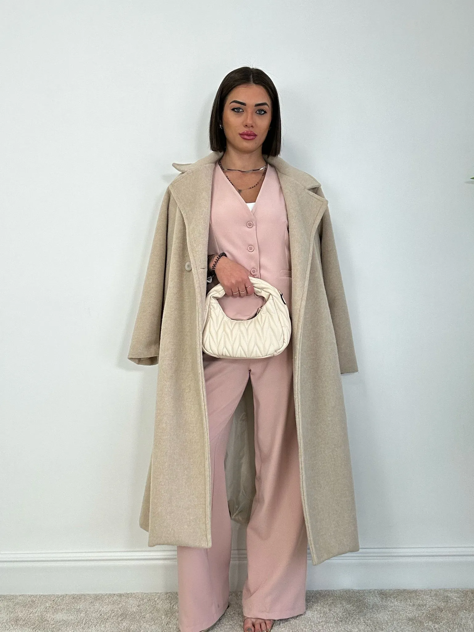 Tailleur Hilary (Gilet   Pantalone) Rosa Antico