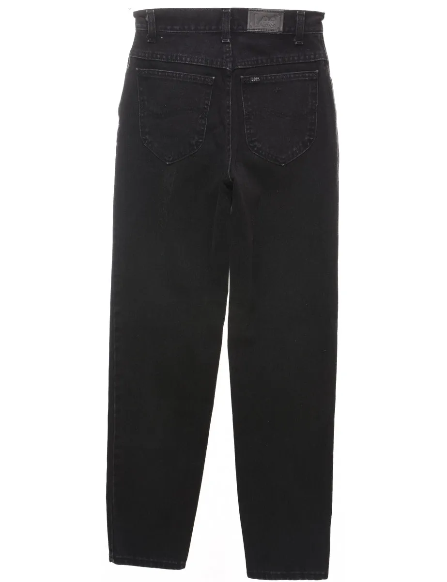 Tapered Black Lee Jeans - W24 L31