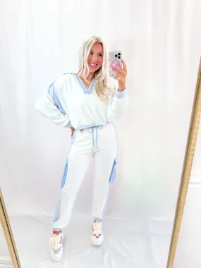 The Bright Fall Set SWEATS BLUE
