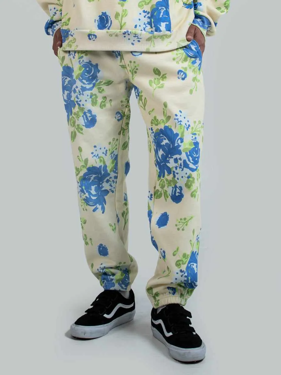 Twins Floral Wallpaper Sweatpants