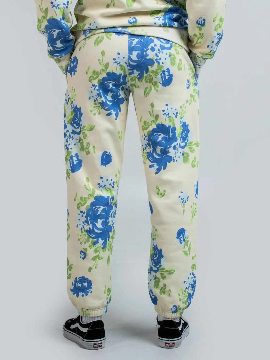 Twins Floral Wallpaper Sweatpants