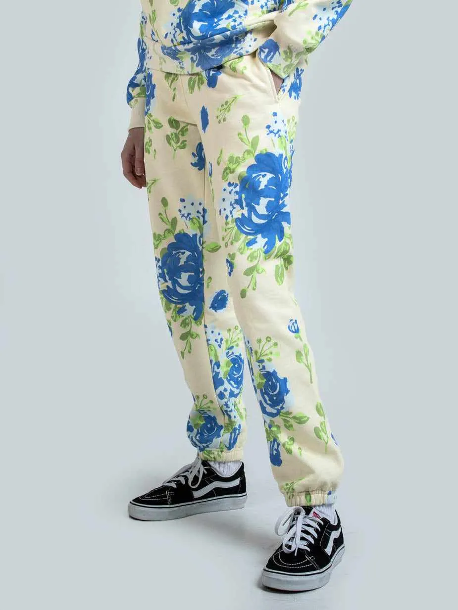 Twins Floral Wallpaper Sweatpants