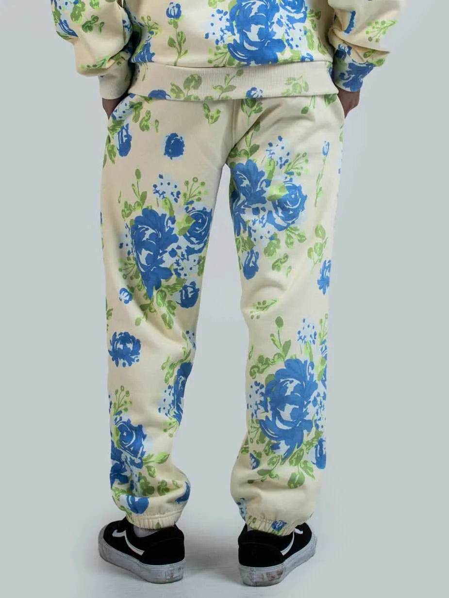 Twins Floral Wallpaper Sweatpants