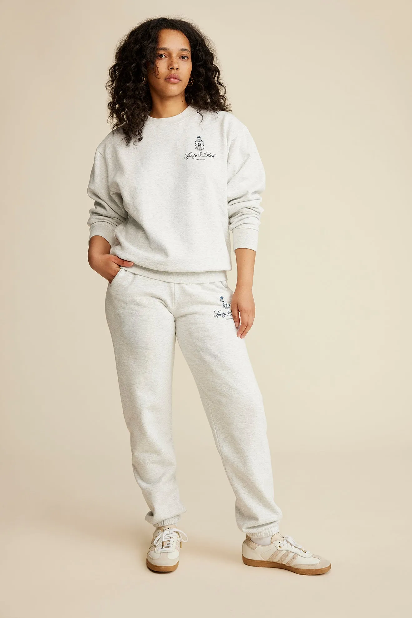 Vendome Sweatpant - Heather Gray/Navy