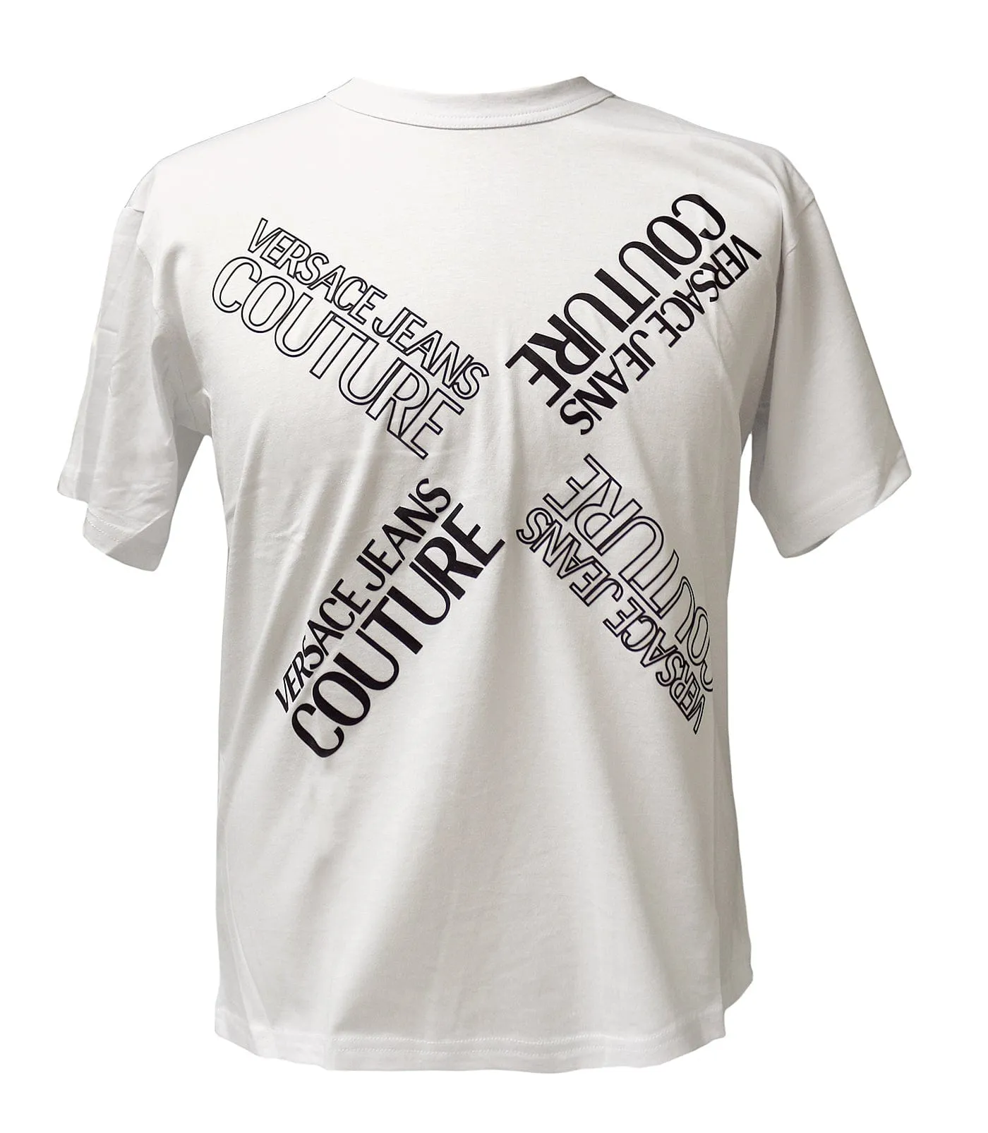 Versace Jeans Couture White Signature Printed T-Shirt-