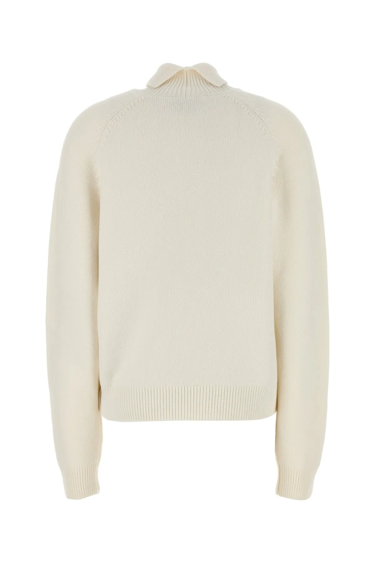White cashmere blend sweater
