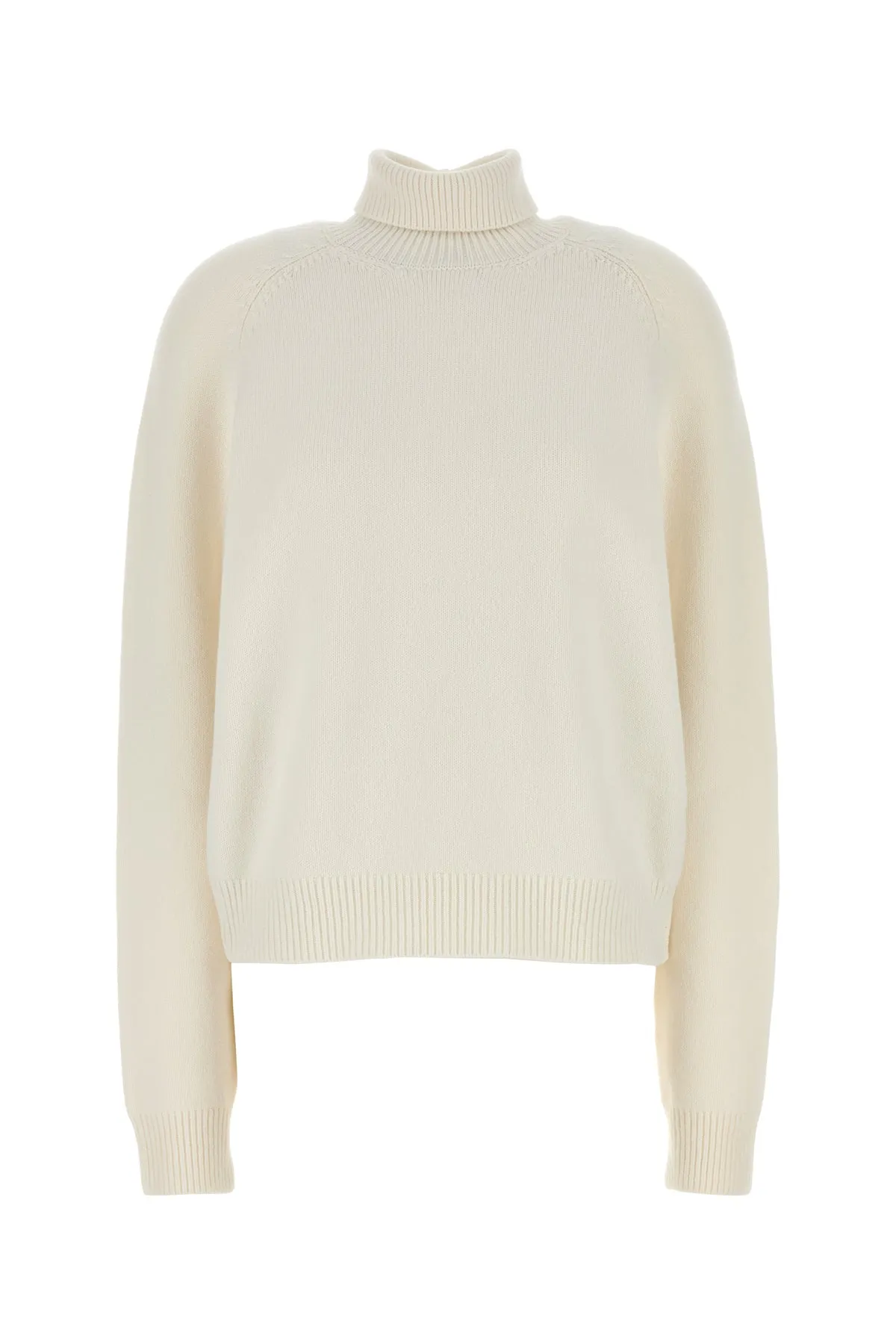 White cashmere blend sweater
