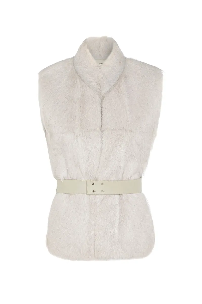 White Goatskin Gilet