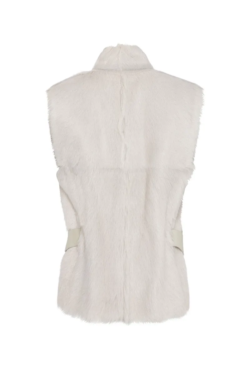 White Goatskin Gilet