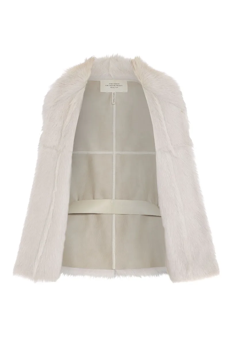 White Goatskin Gilet