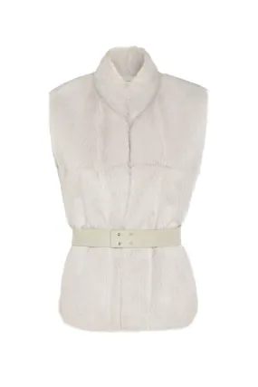 White Goatskin Gilet