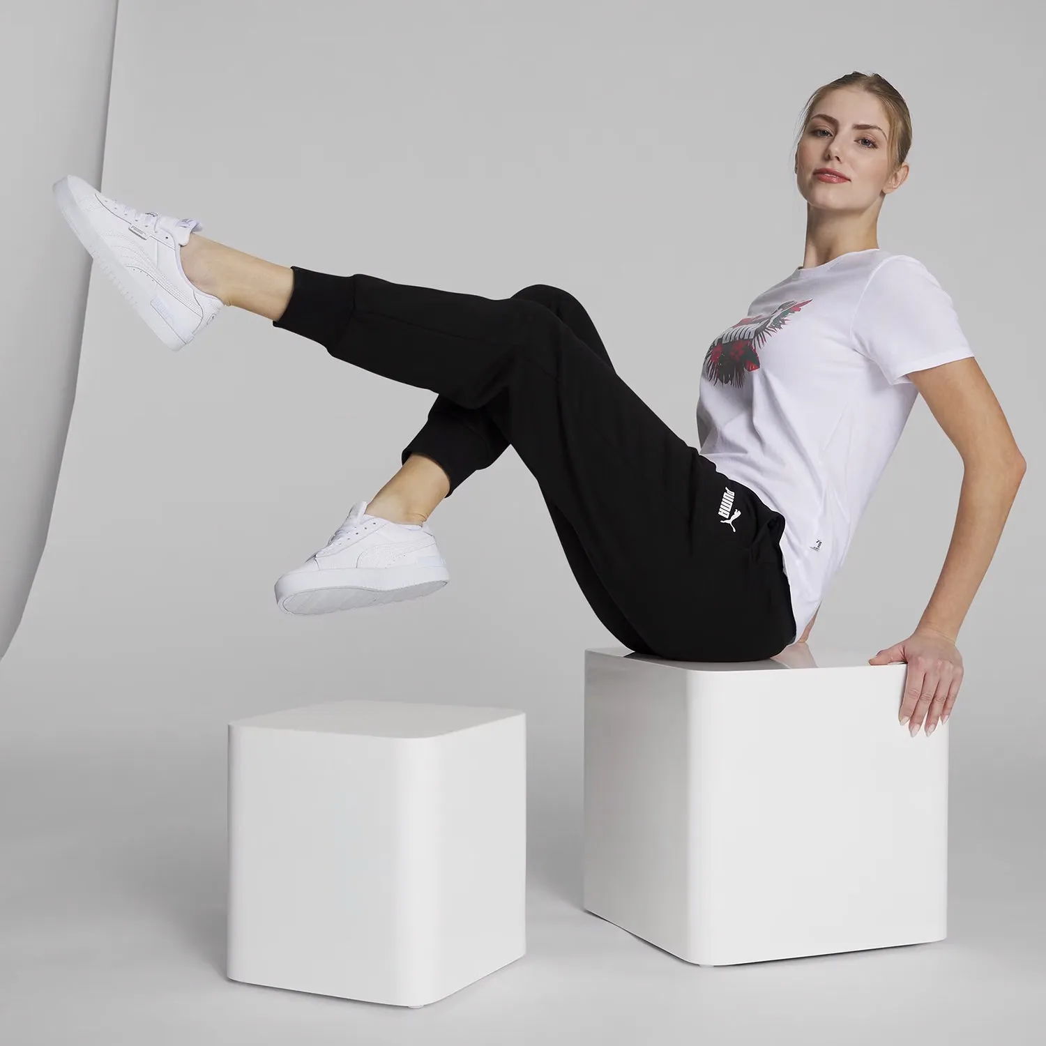 Women's PUMA Essentials Sweatpants Black