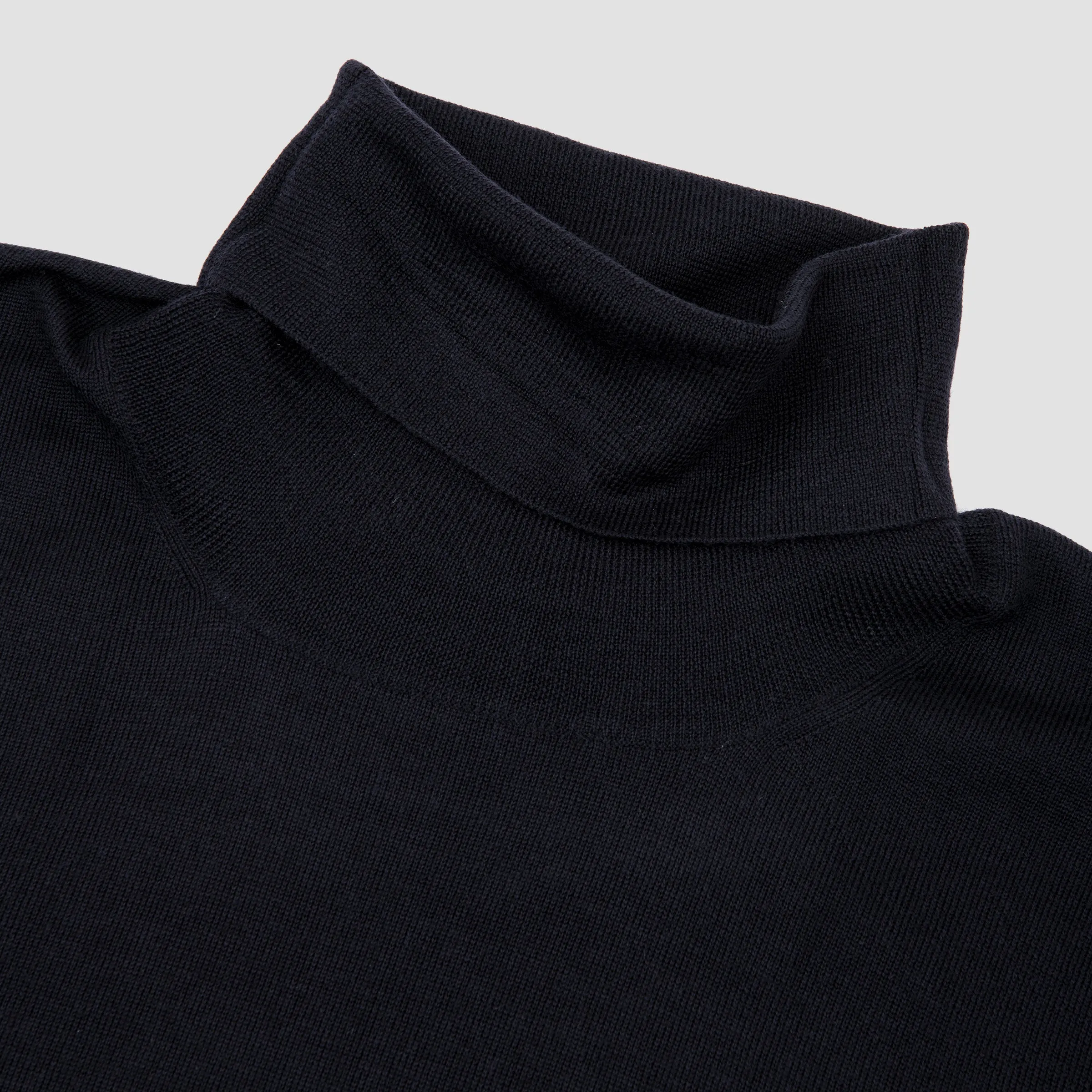 Wool Rollneck Sweater Navy